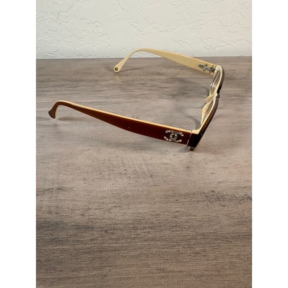 Chanel Rhinestone Logo 3075B Eyeglasses Made in Italy EUC GENUINE - Picture 1 of 8